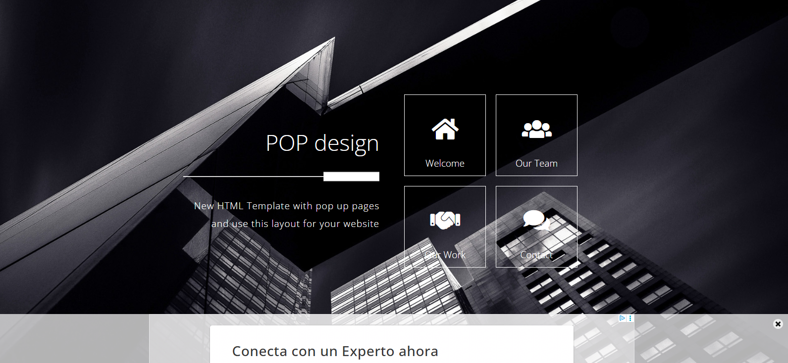 Plantilla POP para estudio de arquitectura y diseño