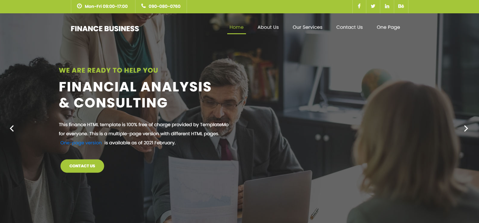 Plantilla Finance Business para consultoría y servicios financieros